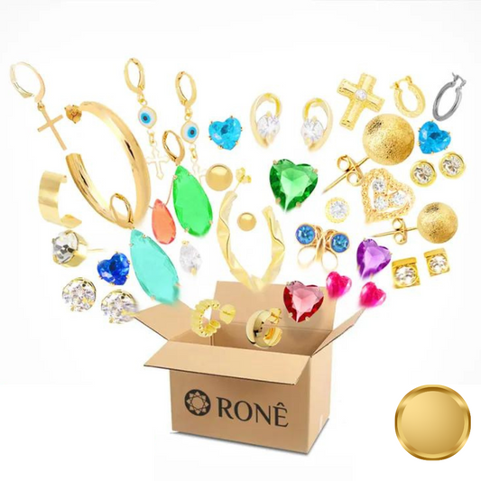 GOLD KIT WITH 80 VARIED JEWELERY - 119€+VAT