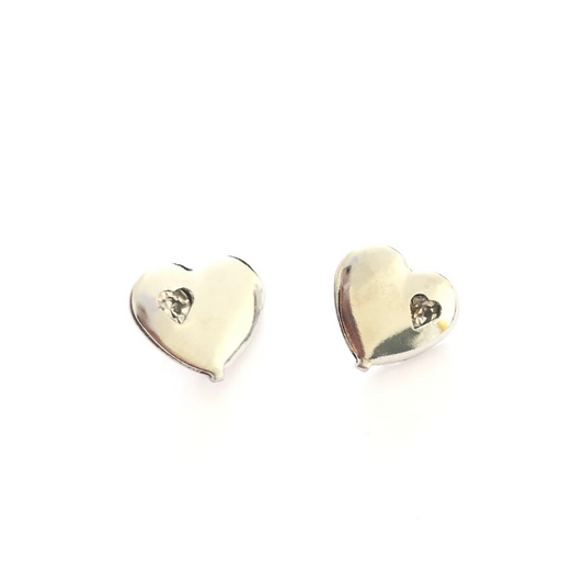 Brilliant Heart Earring - Stainless Steel.