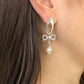 Filigree Bow Earring with Pearl