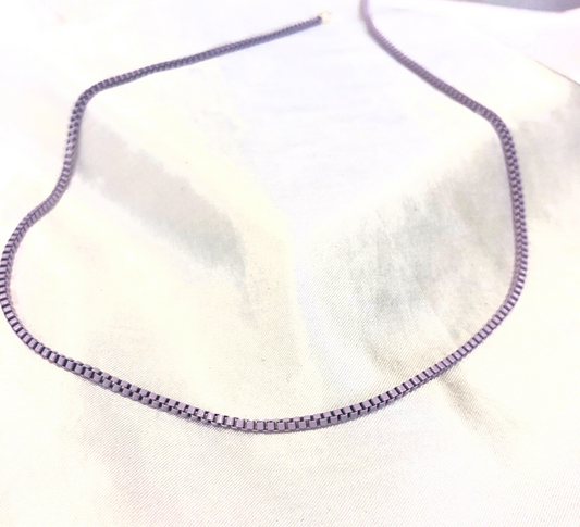 Lilac Color Chain Necklace