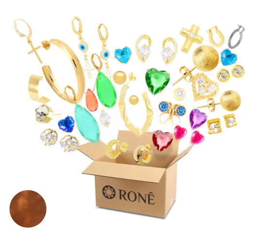 COPPER KIT WITH 27 VARIOUS JEWELERY - €89.90+VAT