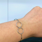 Bracelet 2 Cercles - Acier Inoxydable.